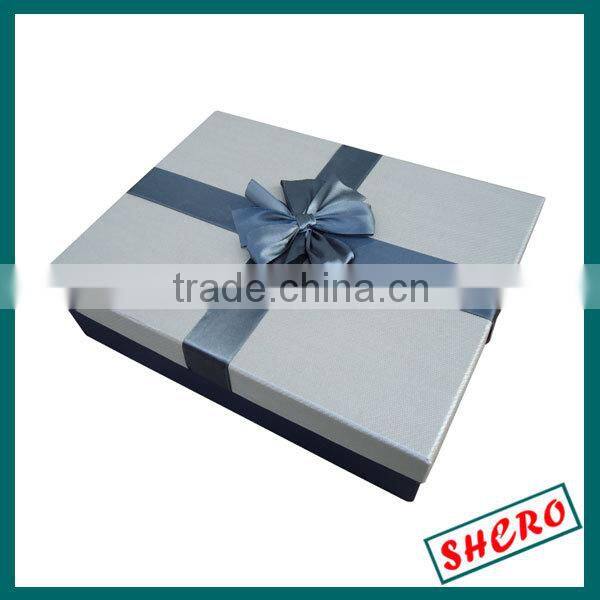 silk scarf packing boxes with ribbon bowknot high quality SH-BO-141