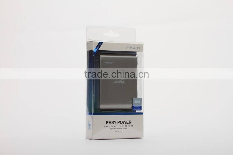 Smart Portable Power Bank--- Pisen Easy V 10000mAh (Silver Grey)