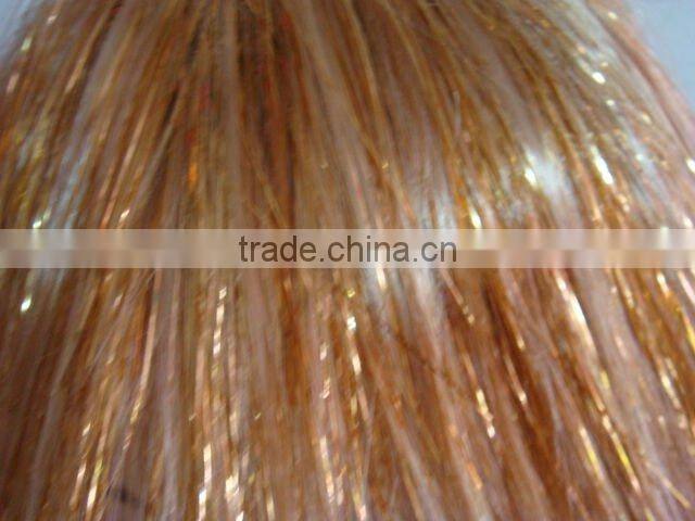 Golden party wig
