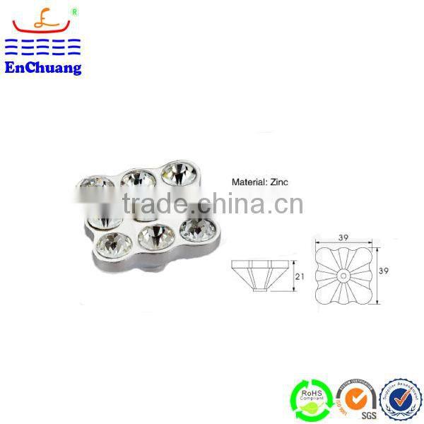 zinc alloy crystal rhinestone furniture handles