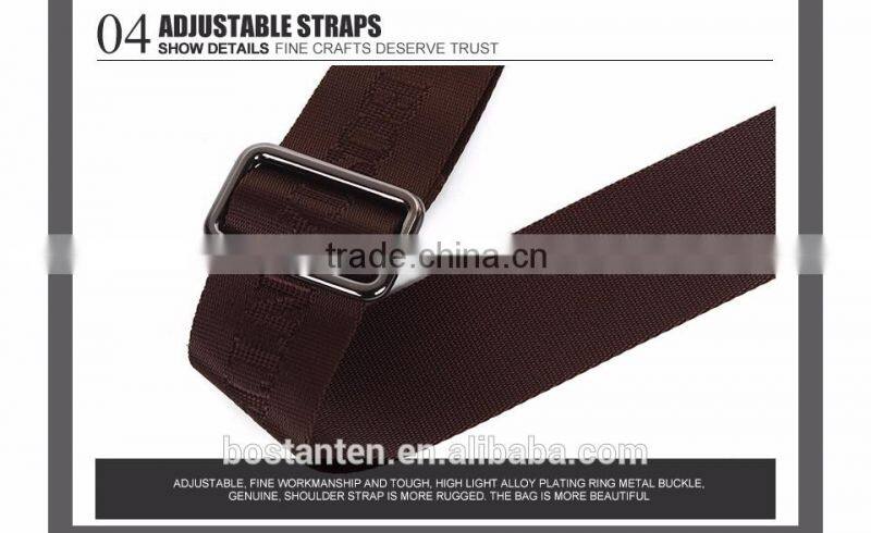 real leather long strap men shoulder messenger bag laptop bags