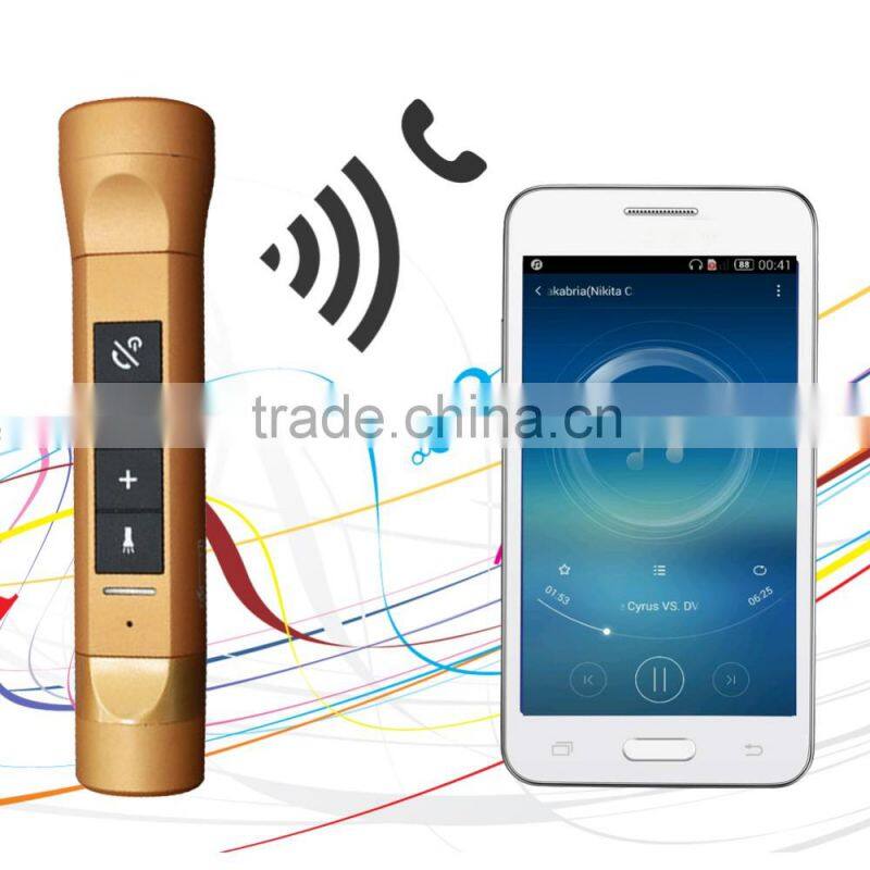 LED Flashlight Speaker Portable Bike Cycling Torch Lamp Bluetooth Speakers