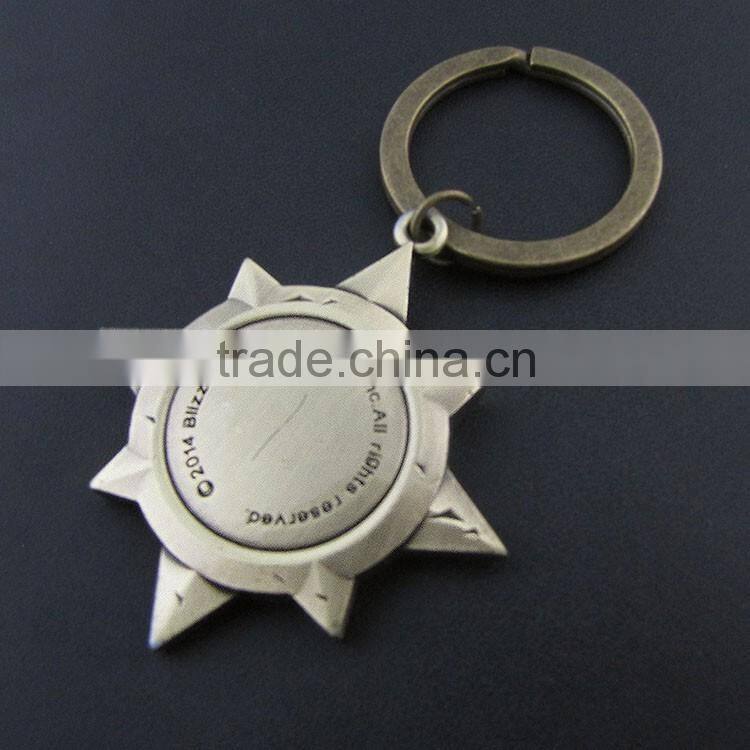 Game WOW Keychain Wow Hearthstone Key Chain Logo Pendant Keyring Official Classic Game Key Chain Ring For Fans