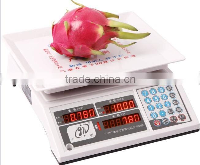 lastest price Electronic Scale Price Computing Scale / double side price electronic balance