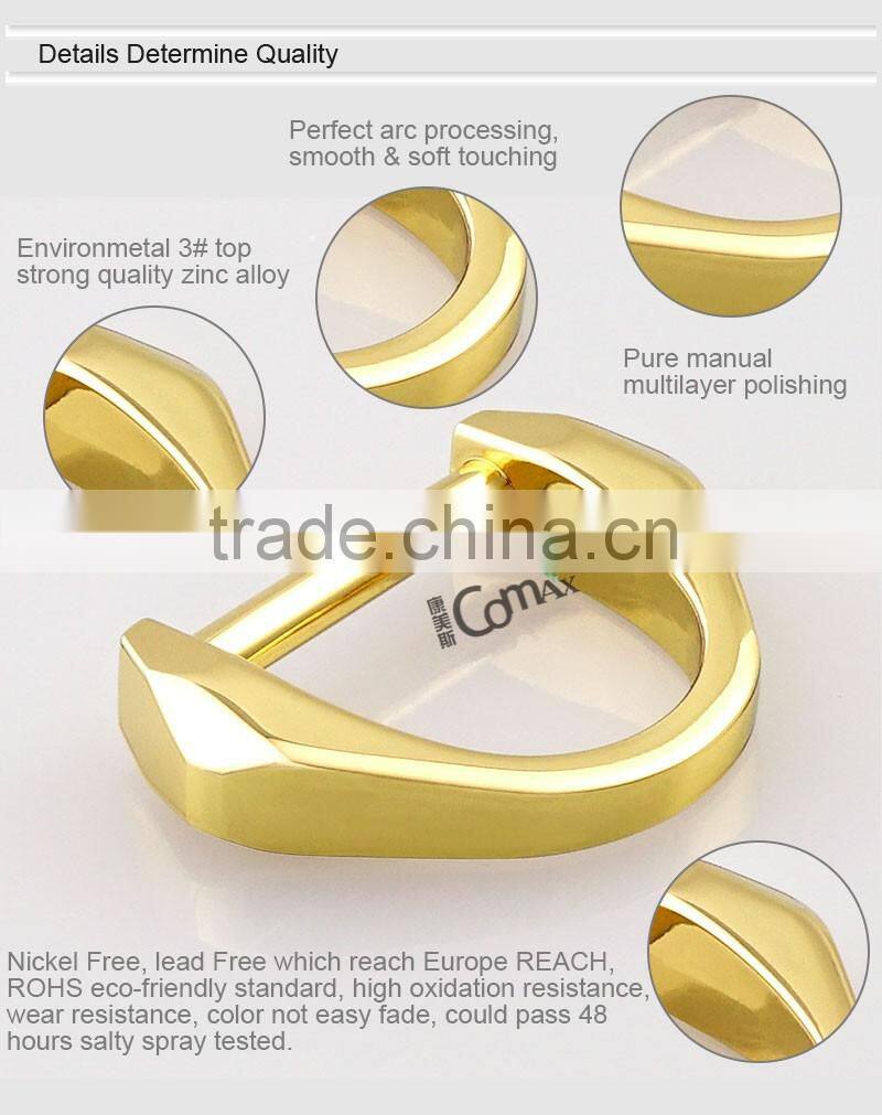 High Grade Gold Metal D Ring For Handbag