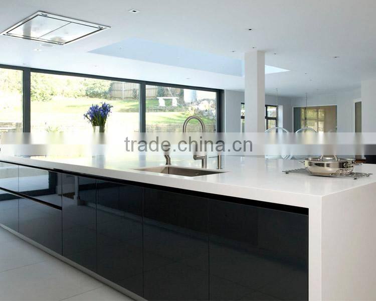 MDF kitchen cabinet with kitchen faucet, Lacquer ktichen cabinet