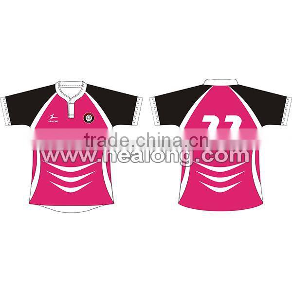 China Custom Sublimation Wholesale Spandex Team Set Rugby Jersey Shirts Unifroms