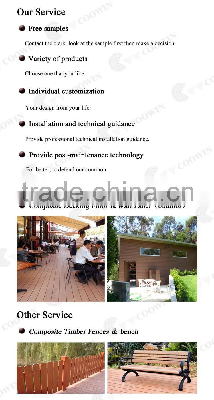 Wpc plank waterproof garden tile plastic