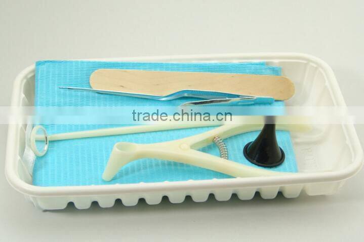 ENT examination kit with ear funnel speculum, rhinoscope,laryngeal mirror