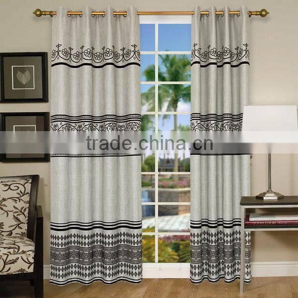 Custom Jacquard Blackout Fabric / Printed Curtain