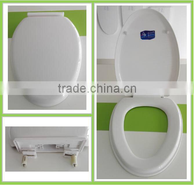 Plastic Hinge White Decrative Soft Closing Function WC Seat Cover