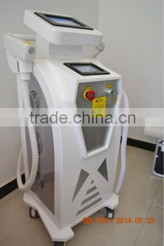 Multifunction e light ipl rf nd yag laser 4 in 1
