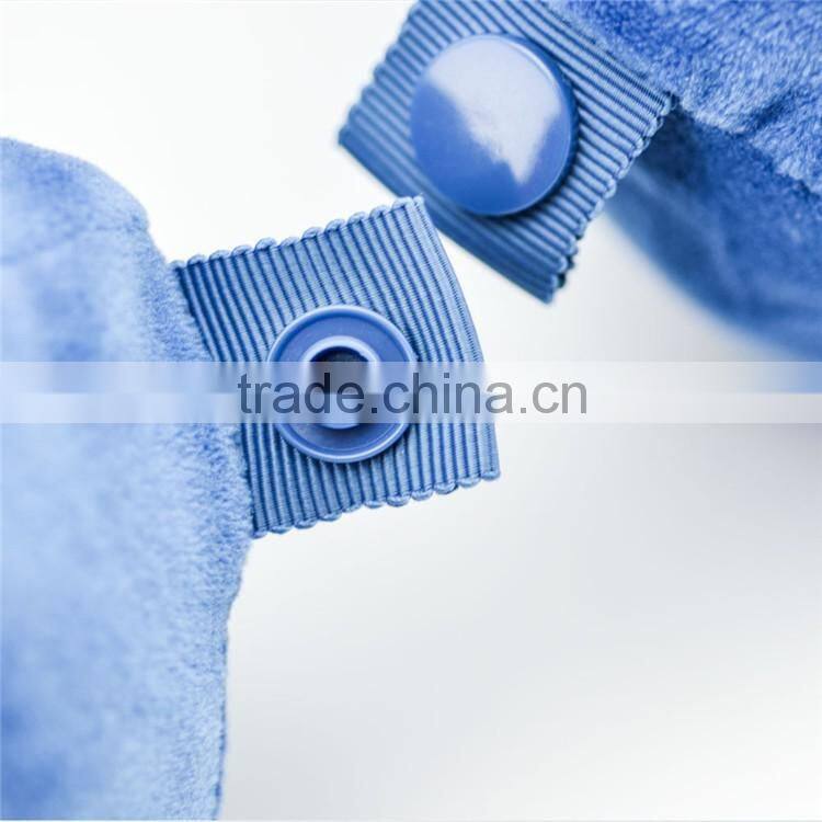 Orthopedic travel neck pillow with memory foam inside