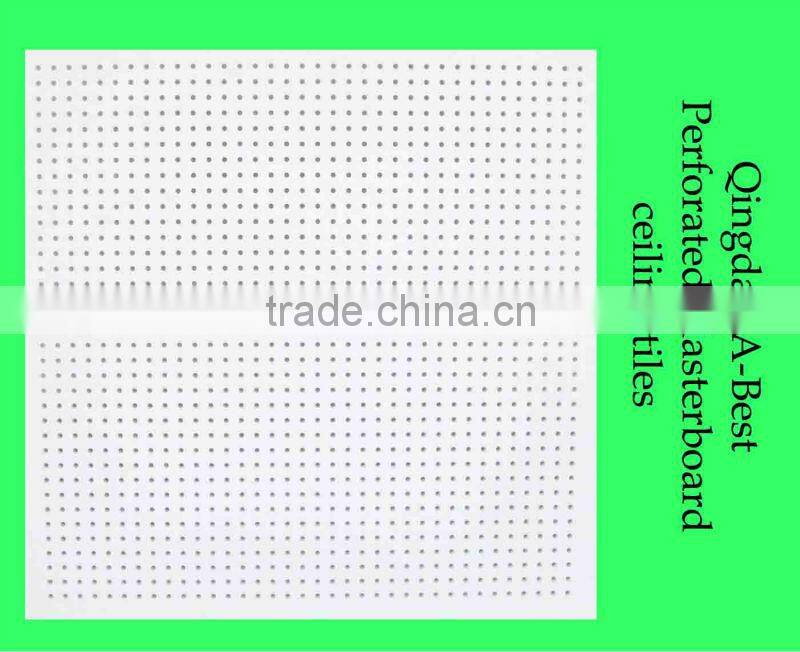 Perforation acoustic plasterboard ceiling tiles