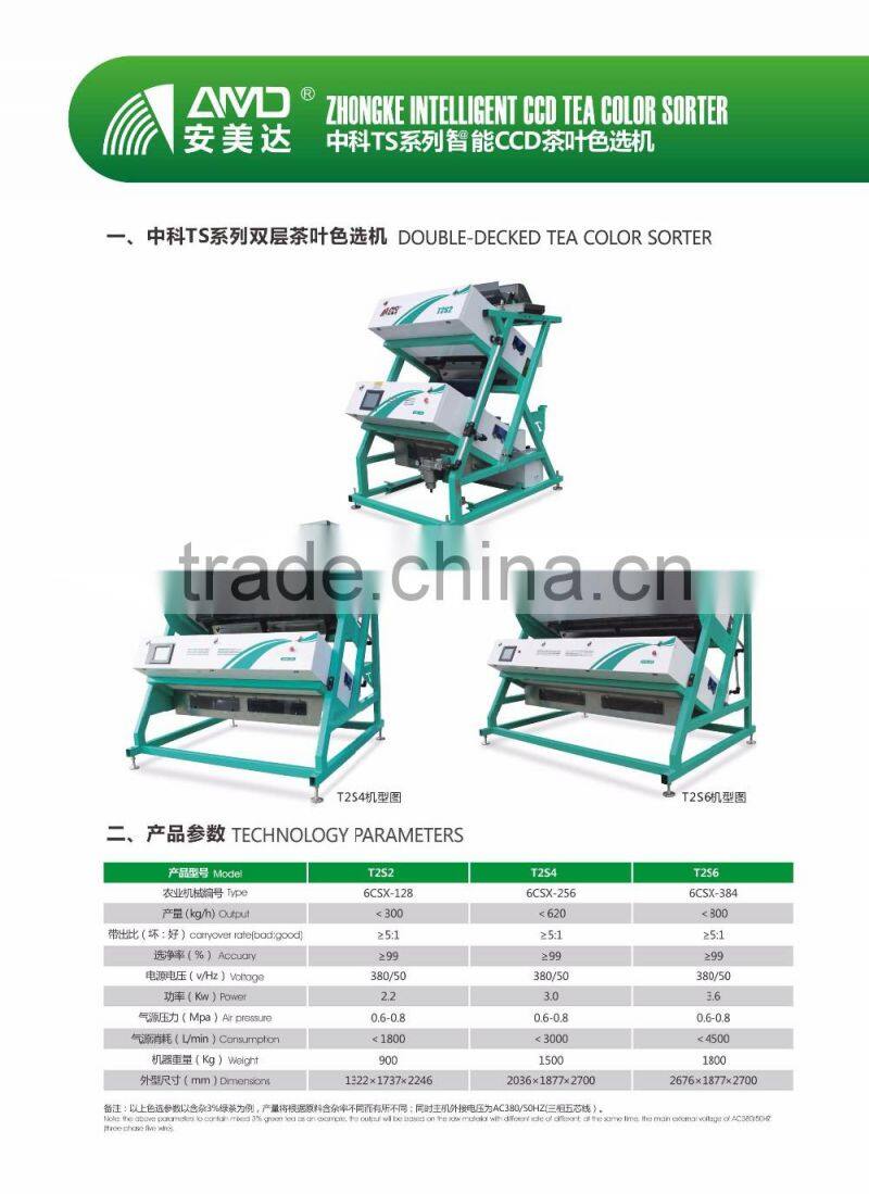 AMD T3S6 West Lake Longjing Tea Color Sorter