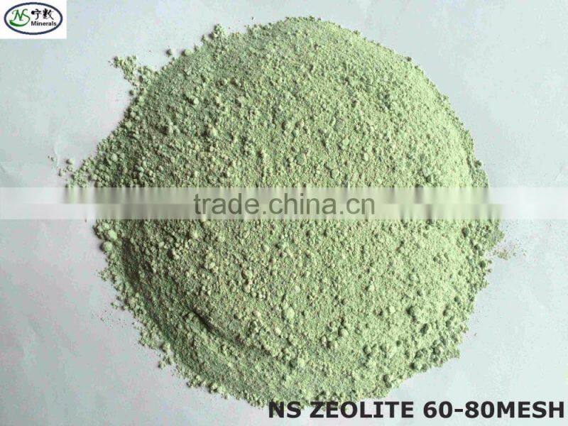 Natural green zeolite granules/powder for water treatment