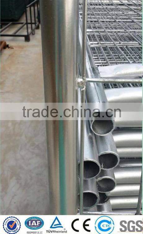 temporary metal fence/hot dipped galvanized welded wire mesh fence with pipe frame