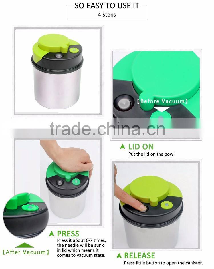 Stainless steel unique tea coffee sugar container