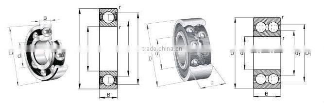 Axial groove bearing 6316-2RS