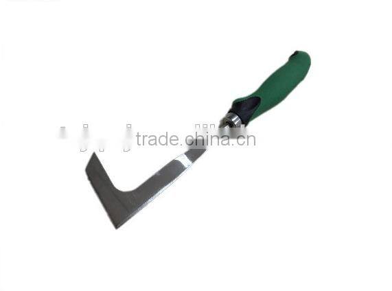 Small Stainless steel Garden Tools sickle With PP+TPR Grip Handle