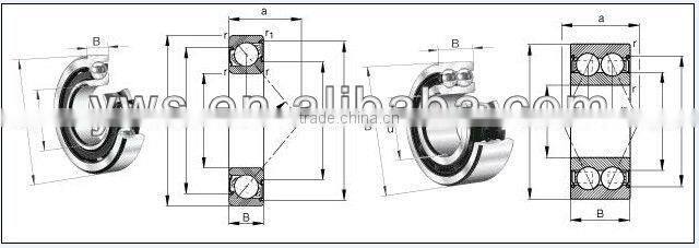 Single row angular contact ball bearing 7309B