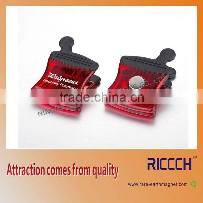 plastic magnetic clip,bag clip for promotion