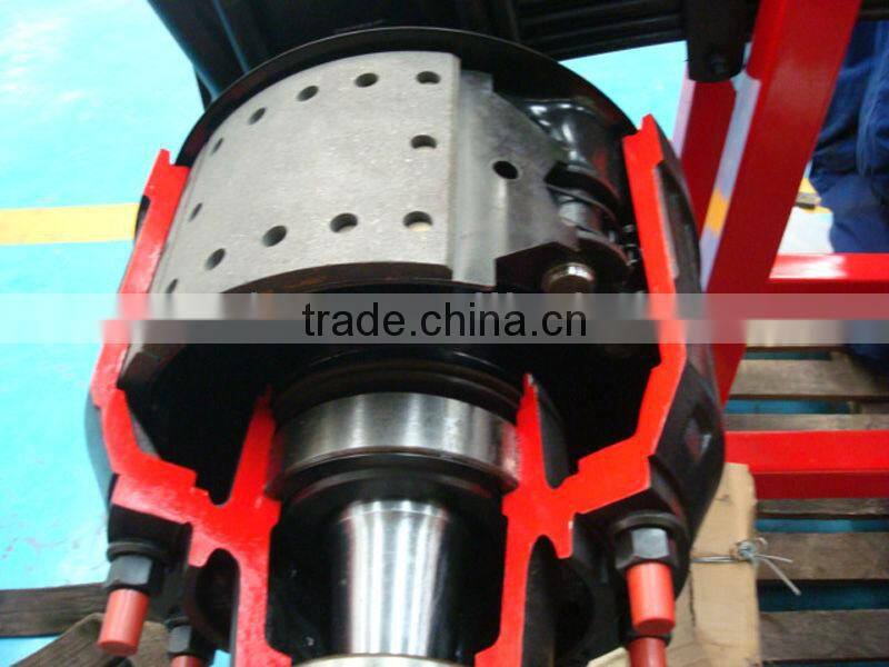 Round Beam Heavy Duty Semi Trailer Fuwa Type Axle