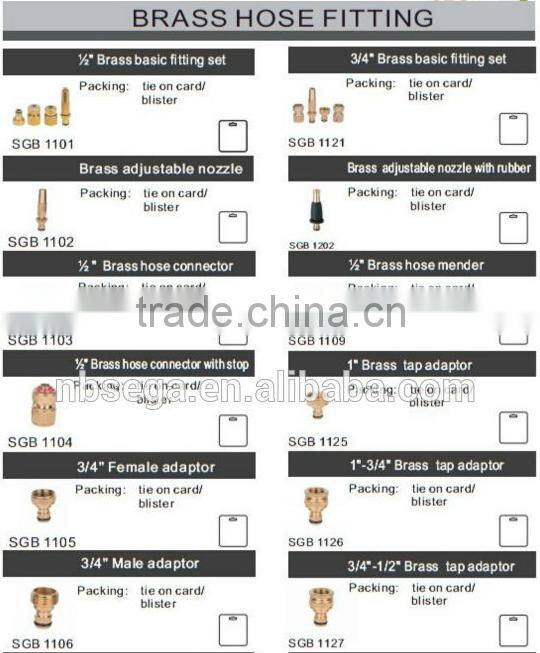 3 way brass pex fitting, brass hose quick coupling 3 way < SGB1108>