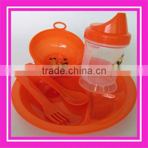 4pcs kids dinner set plastic