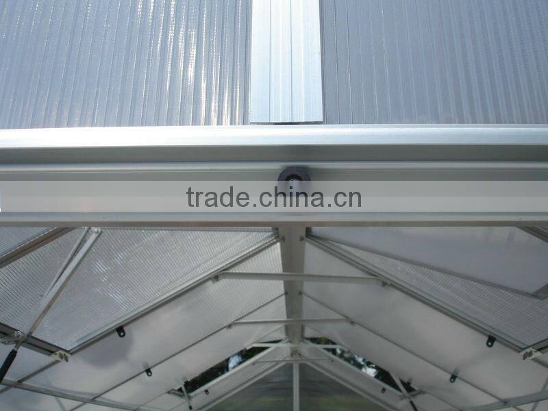 High cost performance hobby aluminium garden greenhouse kits with 6mm polycarbonate HX66 series