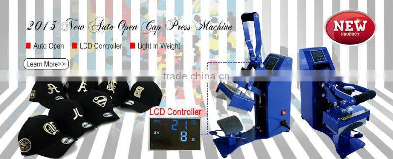 Very 2015 Cheap High Quality LCD Heat Press Transfer Machine for Cap
