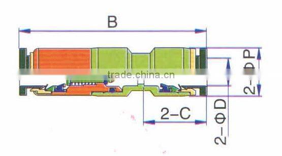 JULY black plastic straight equal stop valve pneumatic quick connector pipe fittings