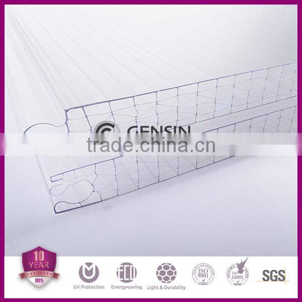 Building material pc plug-pattern sheet / multiwall polycarboante sheet / 40mm polycarbonate panel