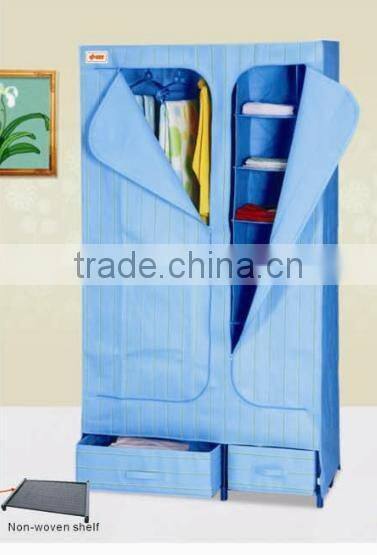 non-woven portable wardrobe, simple wardrobe for sale