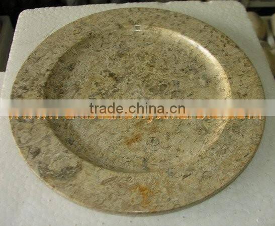FINE QUALITY MARBLE PLATES HANDICRAFTS