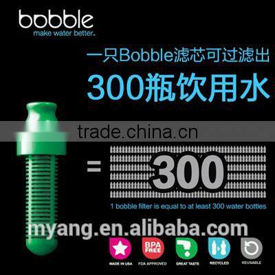 USA design Water Bottle With Filter Sport Water Plastic Bottle Active Carbon Filter Bottle/ Recycle carbon water filter bottle