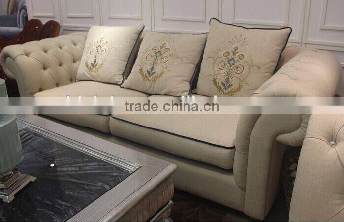 BISINI Contemporary Living Room Sofa, Solid Wood with Upholstery Fabric Sofa Set, Sectional Leisure Furniture Sofa (BF01-X1189)