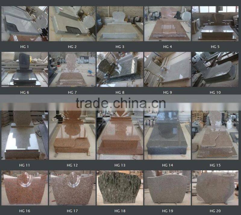 Cheap granite tombstone with cross