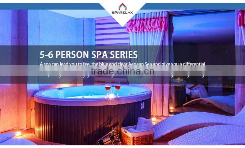 popular spa equipment for 4 people family massage bathtub on ground portable hot spa