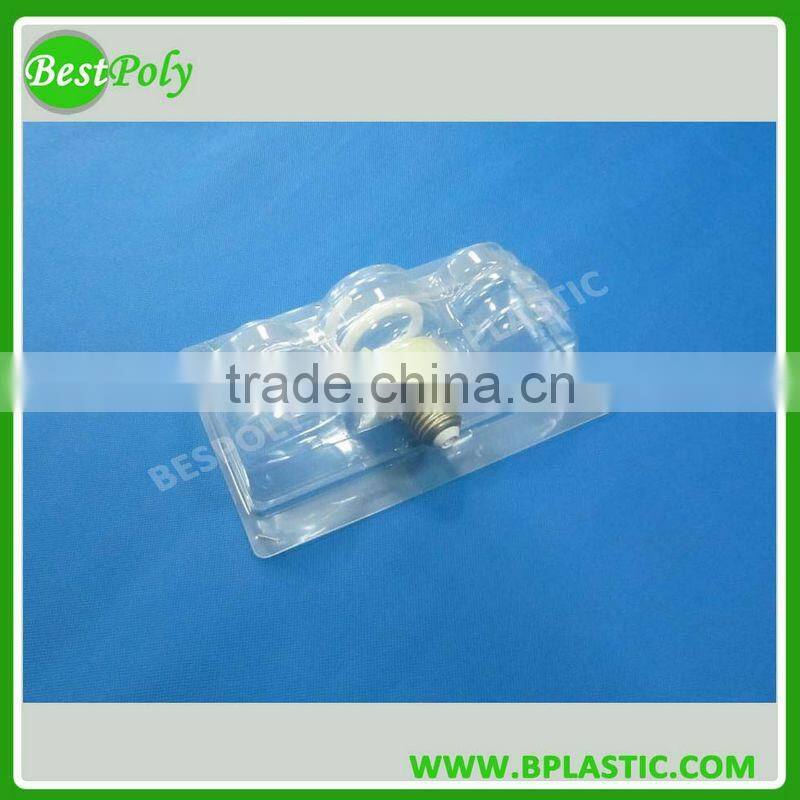Plastic box blister packaging for LED bulbs