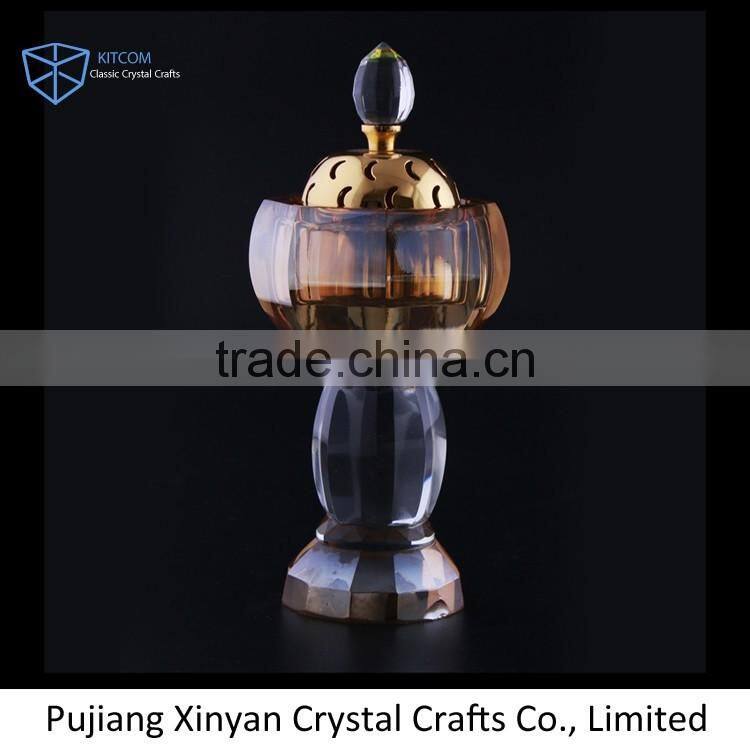 2017 promotional crystal censer,crystal incense burner