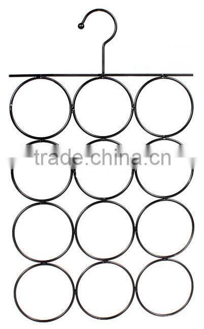 Scarf Hanger, No Snag Storage for Scarves, Ties, Belts, Shawls, Pashminas, Accessories - 11 Loops