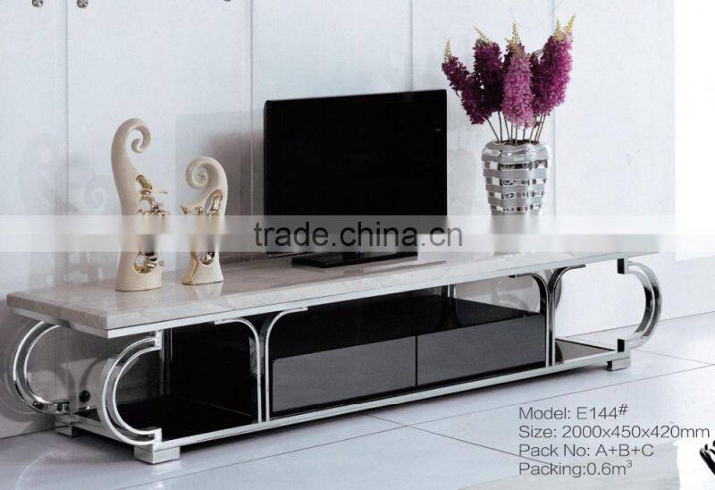 E144 Beauty hot sale morden stainless steel TV Stand