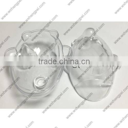 Cleverish portable cute transparent plane plastic storage jewelry wedding box kit