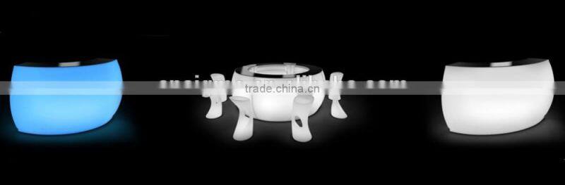 LED light tall commercial restaurant bar counter design for sale