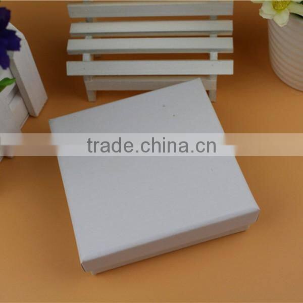 Custom white square box, small square cover packaging gift box