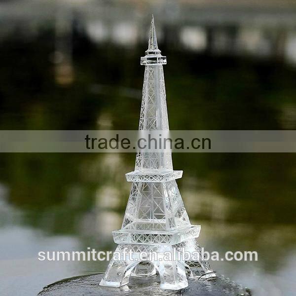3D crystal decoration pieces crystal eiffel tower