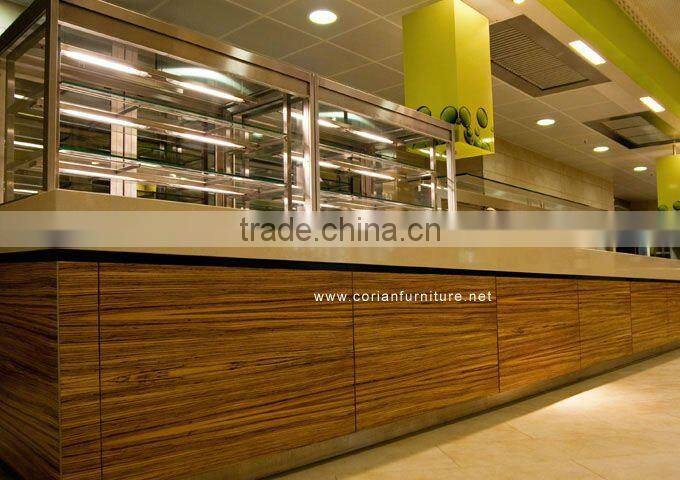 Corian made coffee kiosk for mall