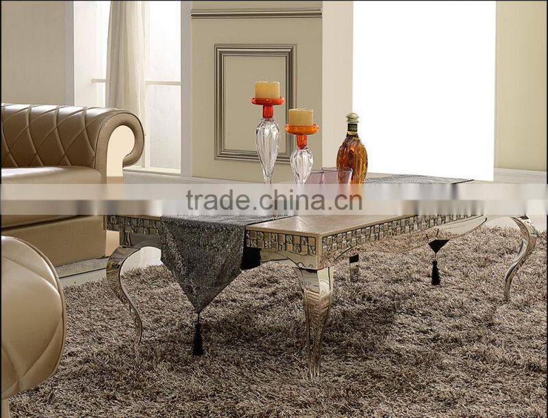 luxury leather dining table set AH105
