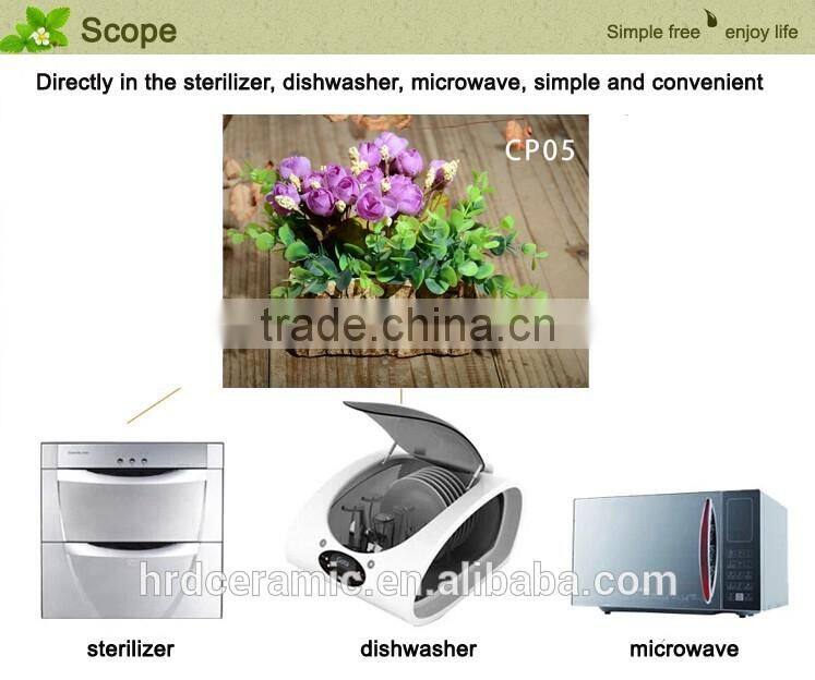 Outdoor cement plant pot for home and garden decoration